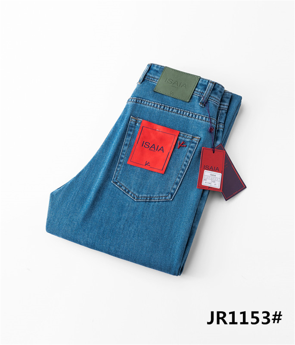 Embroidery On Jeans - Oechli jeans de algodão fino masculino
