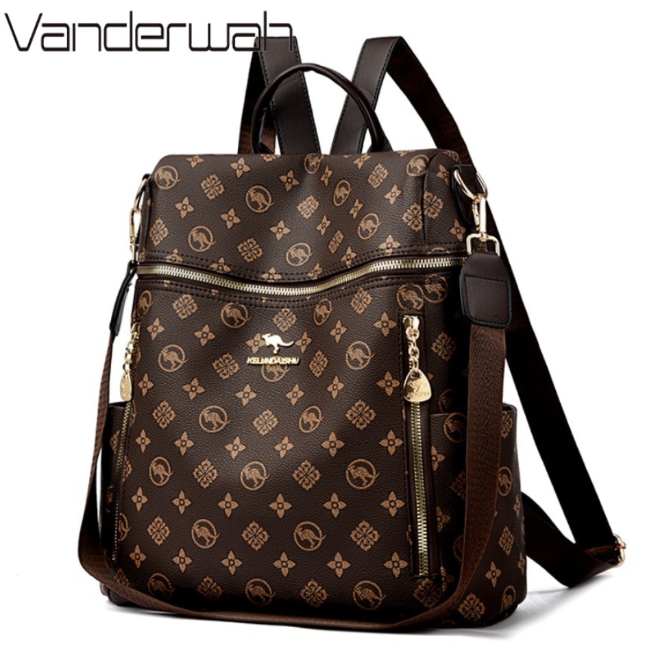 Embroidery Design Logo - Marca genuína das mulheres mochila de