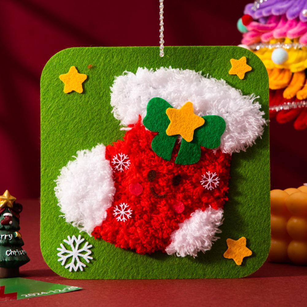 Embroidery Xmas Stocking - Kit de artesanato para iniciantes, kit
