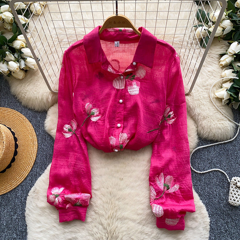 Embroidery Cardigan - Cardigã Feminino Estilo Coreano com Bordado