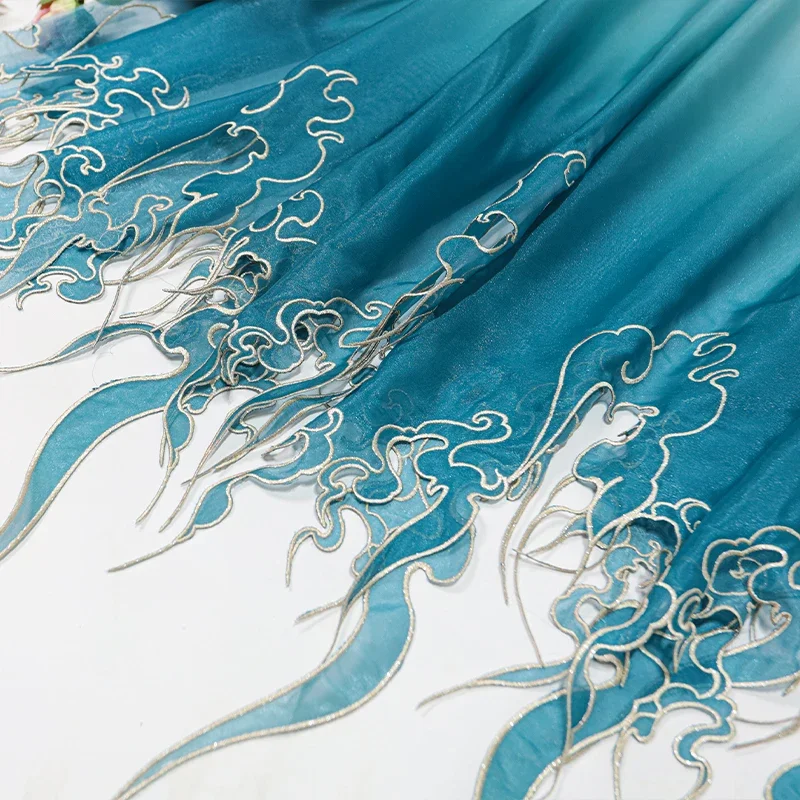 Embroidery Designer - Tecido Gradiente de Folha de Lótus