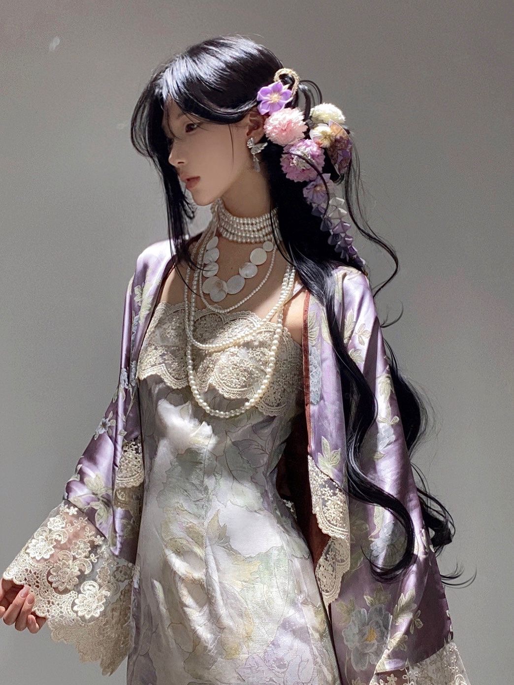 Embroidery Cardigan - Novo Conjunto de Duas Peças Estilo