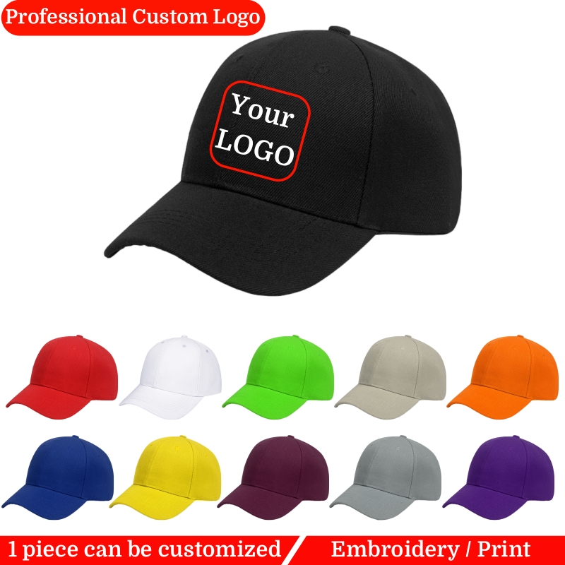 Embroidery Design Logo - Bonés de beisebol personalizados para homens