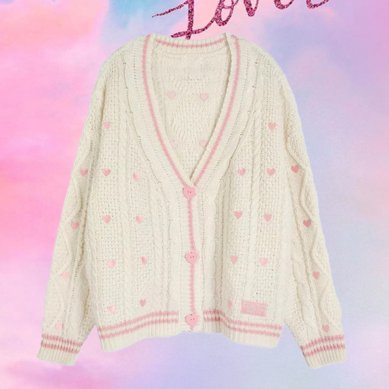 Embroidery Lovers - Cardigan Lover com Bordado de Botão