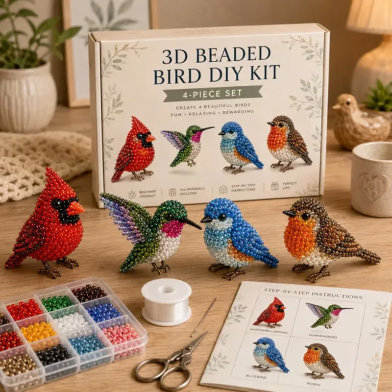 Kit de Bordado 3D com Miçangas - Embroidery Cross Stitch Patterns avaliação e preço