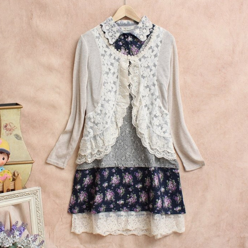 Camisa doce feminina para prim - Embroidery Cardigan avaliação e preço