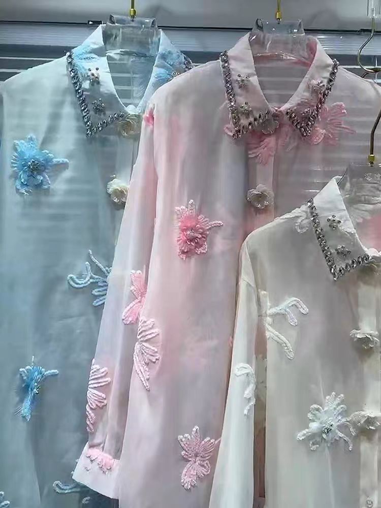 Camisas e Blusas Femininas de  - Embroidery Cardigan avaliação e preço