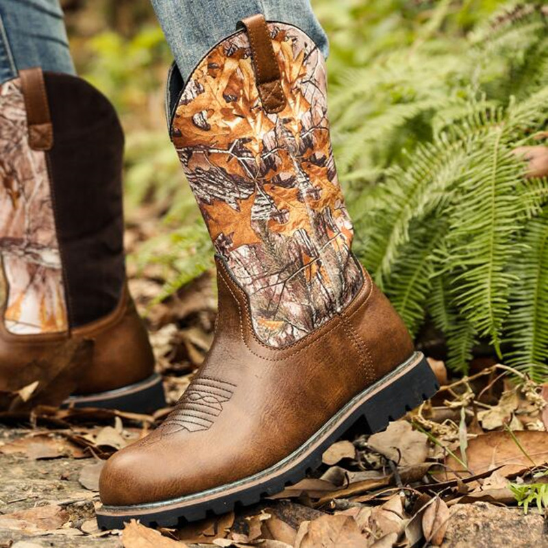 Botas de cowboy masculinas gót - Embroidery Designer avaliação e preço