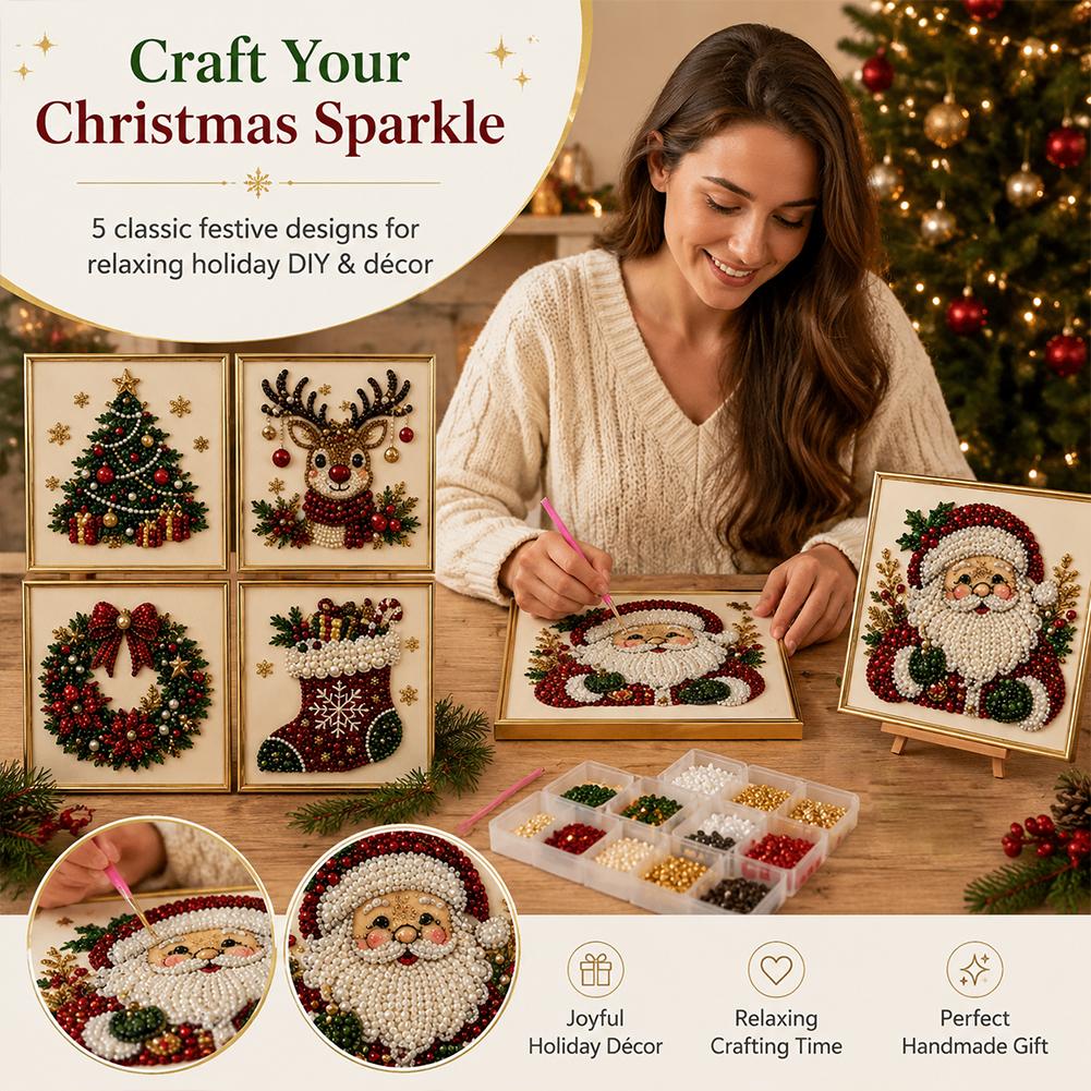Kit de Arte com Pérolas DIY do - Embroidery Xmas avaliação e preço