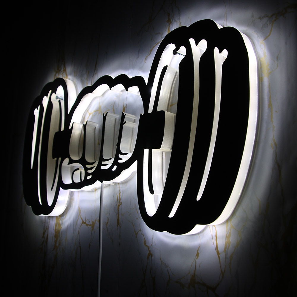 Haltere força led sinal de luz - Embroidery Studio avaliação e preço