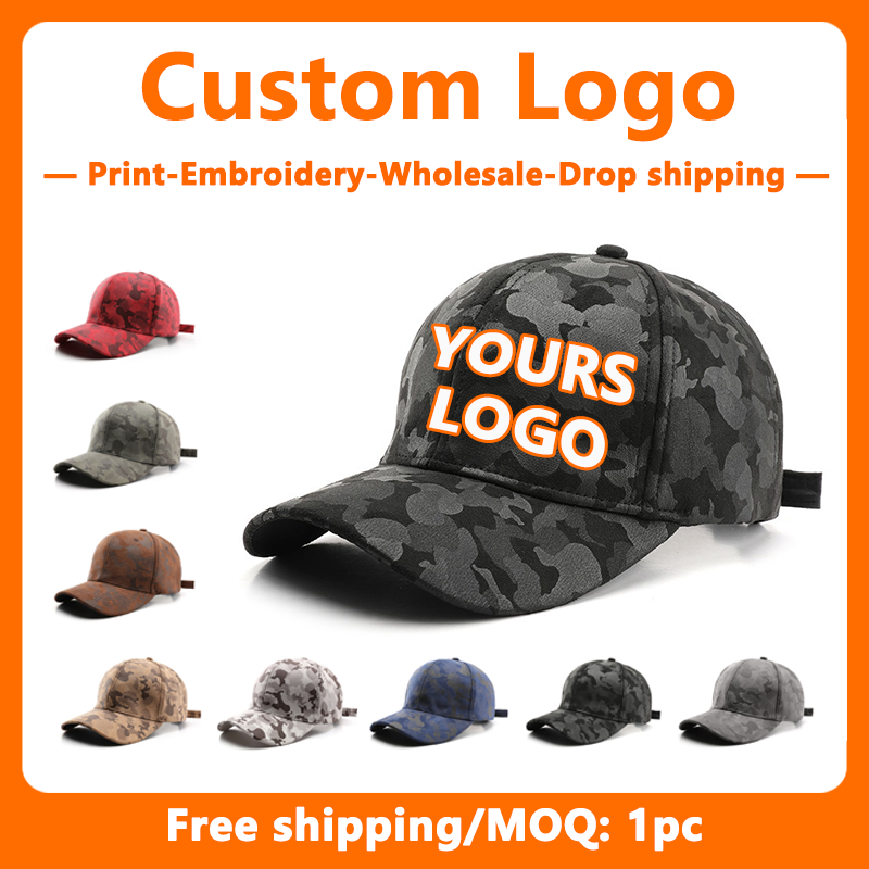 Chapéu de camuflagem bordado l - Embroidery Design Logo avaliação e preço