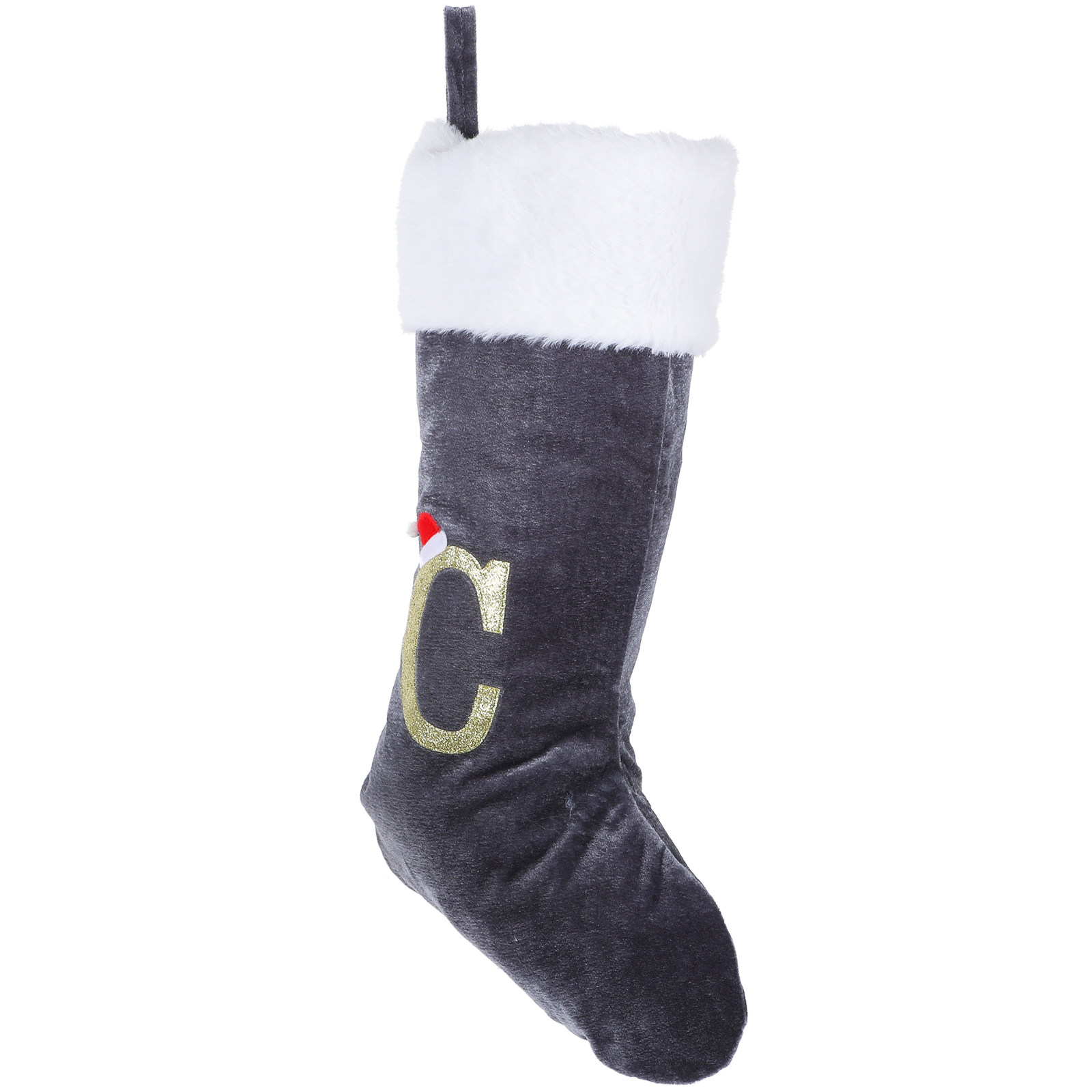 Meia de Natal com Bordado de D - Embroidery Xmas Stocking avaliação e preço