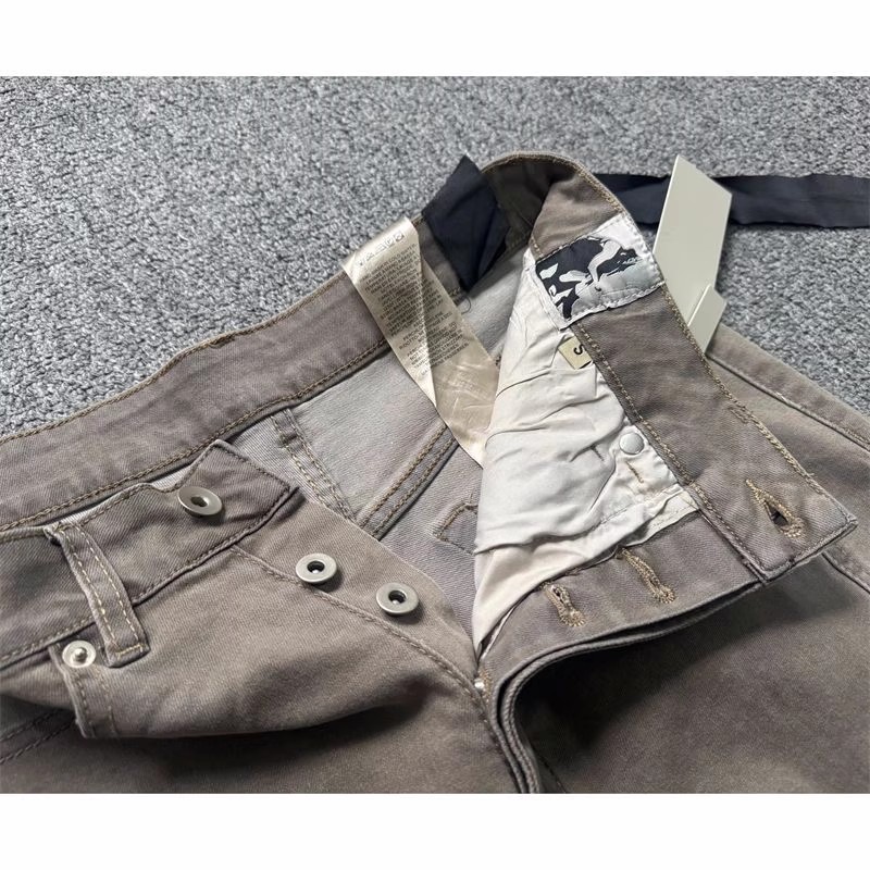 Nova marca rick areia zíper bo - Embroidery On Jeans avaliação e preço