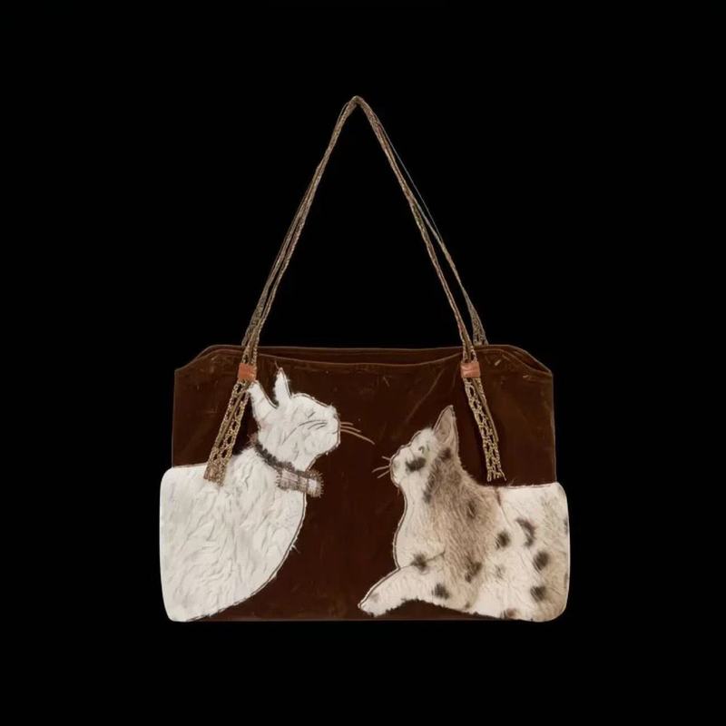 Bolsa tote retrô fofa para mul - Embroidery Texture avaliação e preço