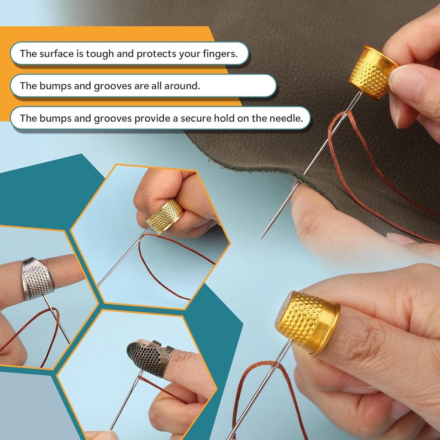 Kit de 8 Dedais de Costura par - Embroidery Ring avaliação e preço