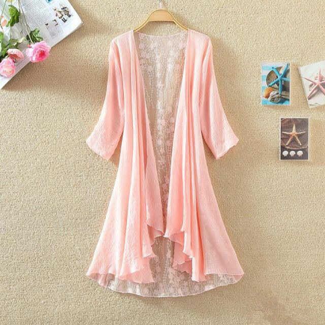 Cardigã Boho de Verão para Mul - Embroidery Cardigan avaliação e preço