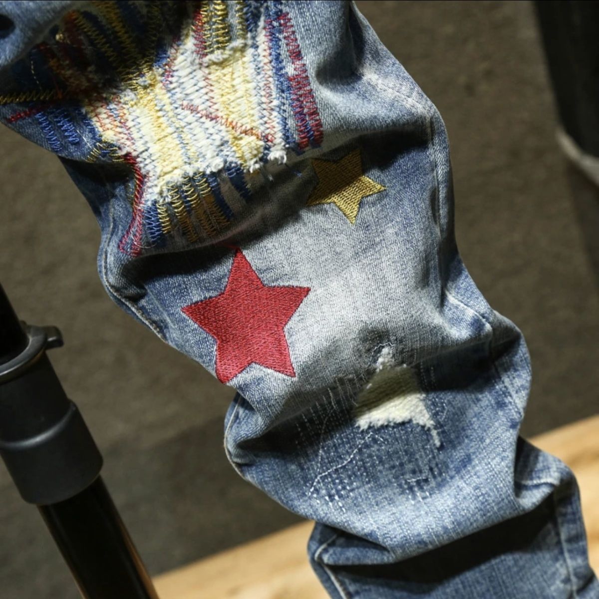 High-end indústria pesada amer - Embroidery On Jeans avaliação e preço