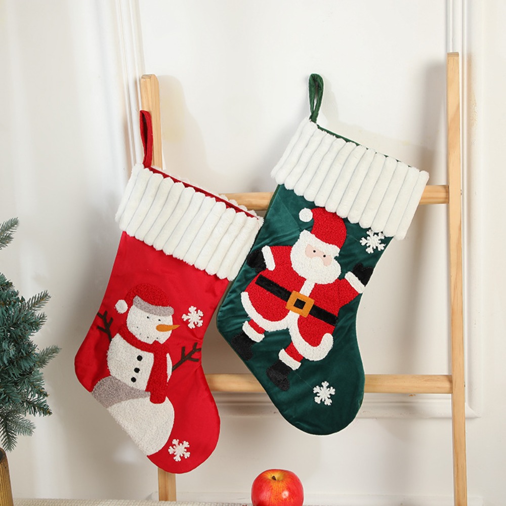 Meia de Natal Bordada Reutiliz - Embroidery Xmas Stocking avaliação e preço
