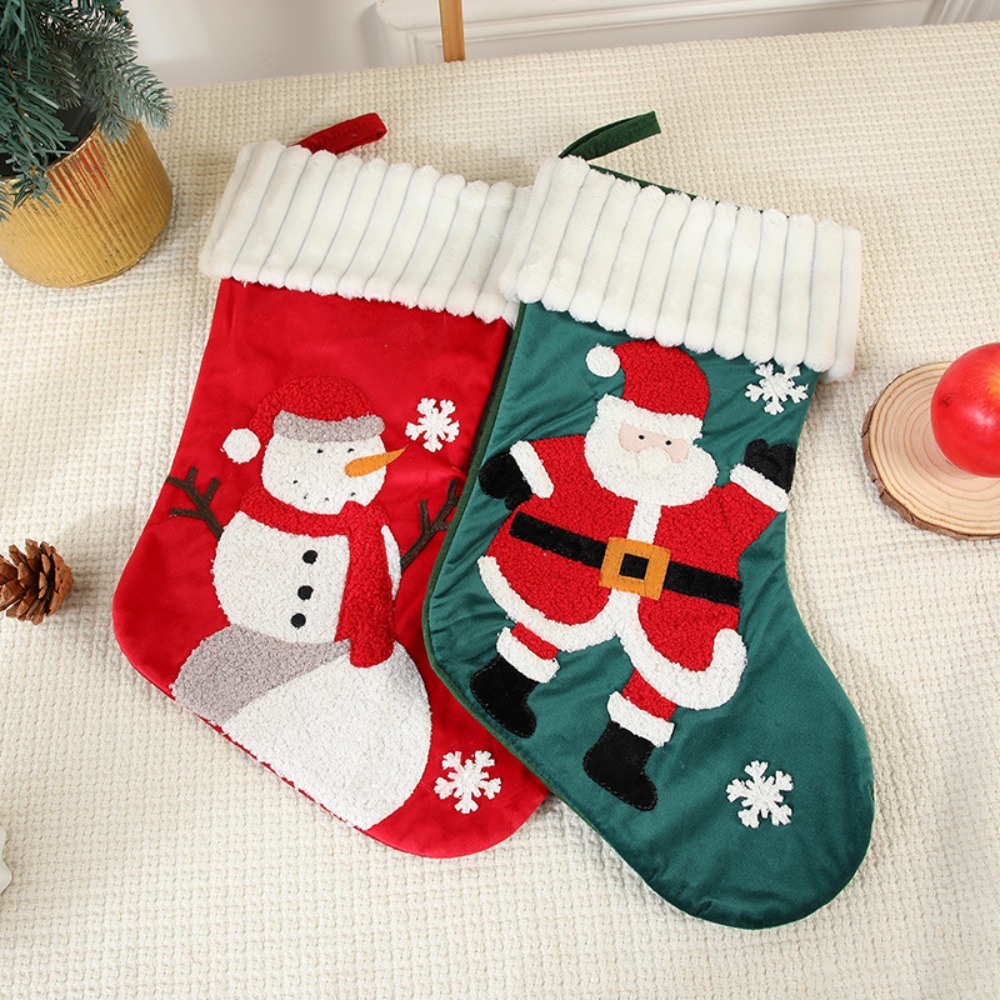 Meia de Natal Bordada Reutiliz - Embroidery Xmas Stocking avaliação e preço