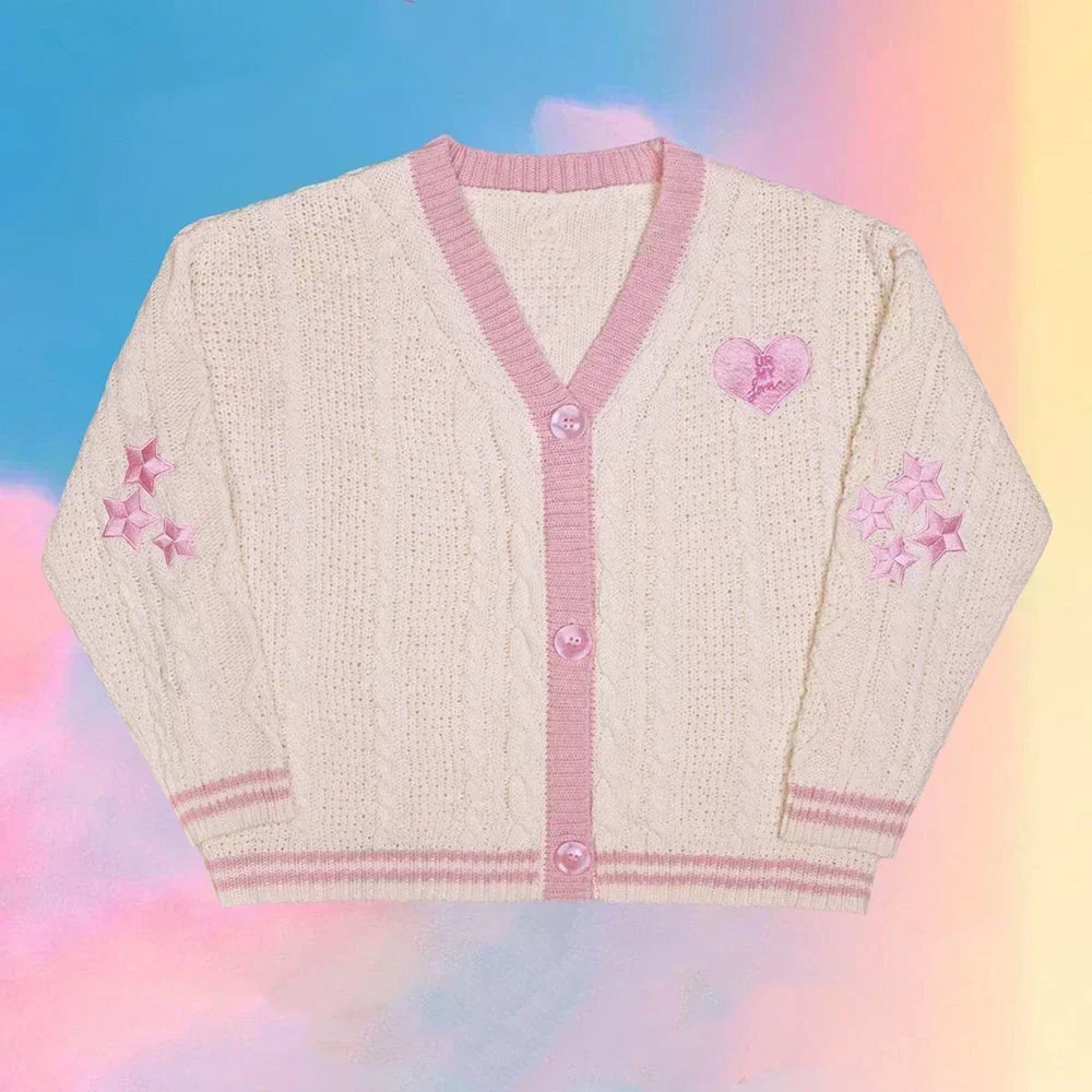 Cardigan de amor com bordado e - Embroidery Lovers avaliação e preço