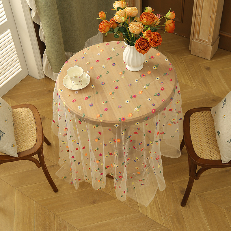 Toalha de Mesa Floral Bordada  - Embroidery Xmas avaliação e preço