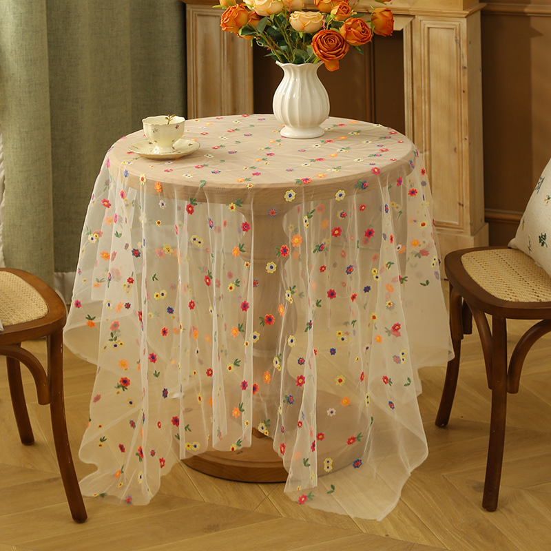 Toalha de Mesa Floral Bordada  - Embroidery Xmas avaliação e preço
