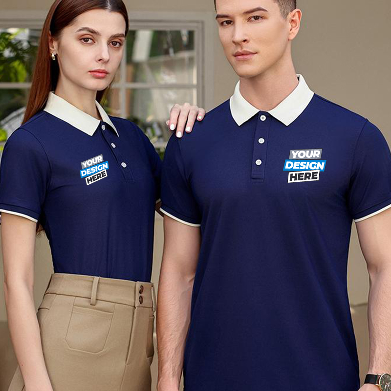 Camisa polo Color Block – Impr - Embroidery Design Logo avaliação e preço