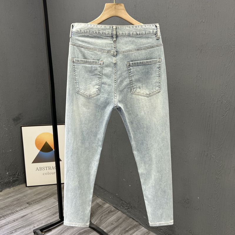 Jeans de ganga bordada longa m - Embroidery On Jeans avaliação e preço