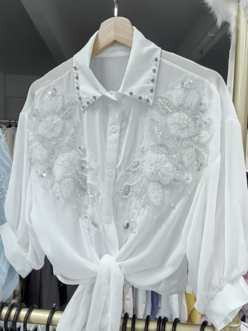 Blusas de Verão com Proteção S - Embroidery Cardigan avaliação e preço