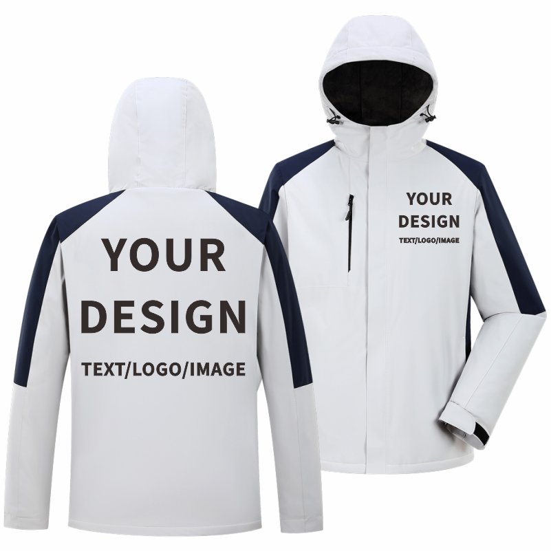 Jaqueta casual de inverno logo - Embroidery Design Logo avaliação e preço