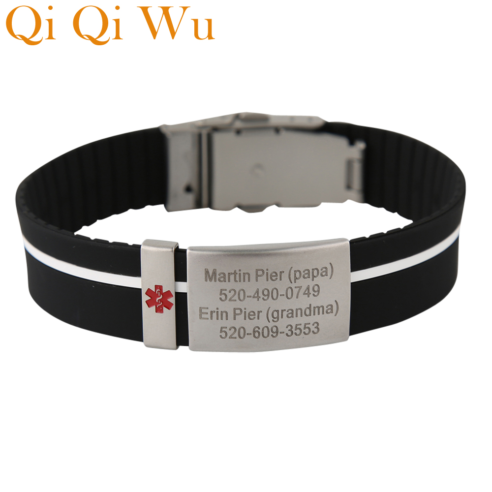 Pulseira Médica Personalizada  - Embroidery Writing avaliação e preço