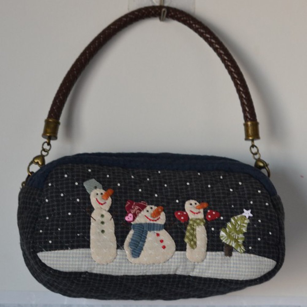 Diy neve bolsa de ombro patchw - Embroidery Xmas Stocking avaliação e preço