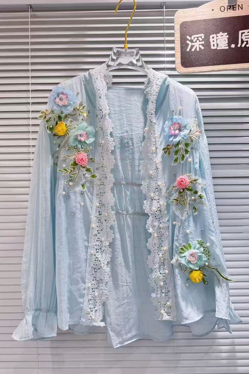 Camisas protetoras com capuz b - Embroidery Cardigan avaliação e preço