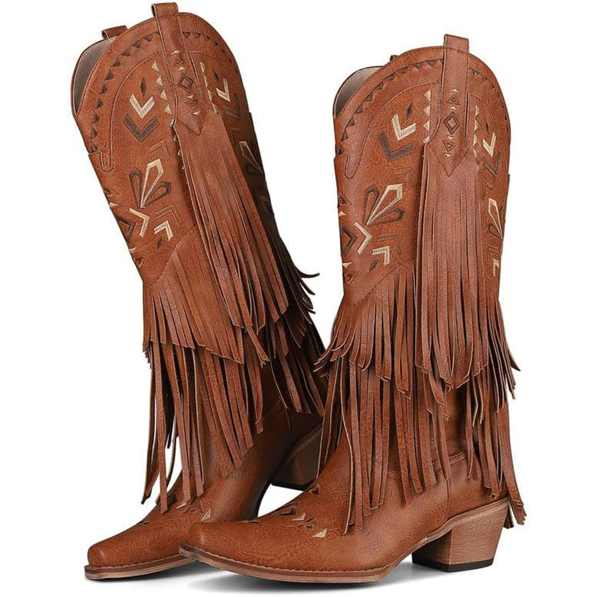 Botas Femininas de Cano Médio  - Embroidery Designer avaliação e preço